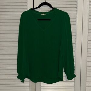 JODIFL Vibrant Green Blouse